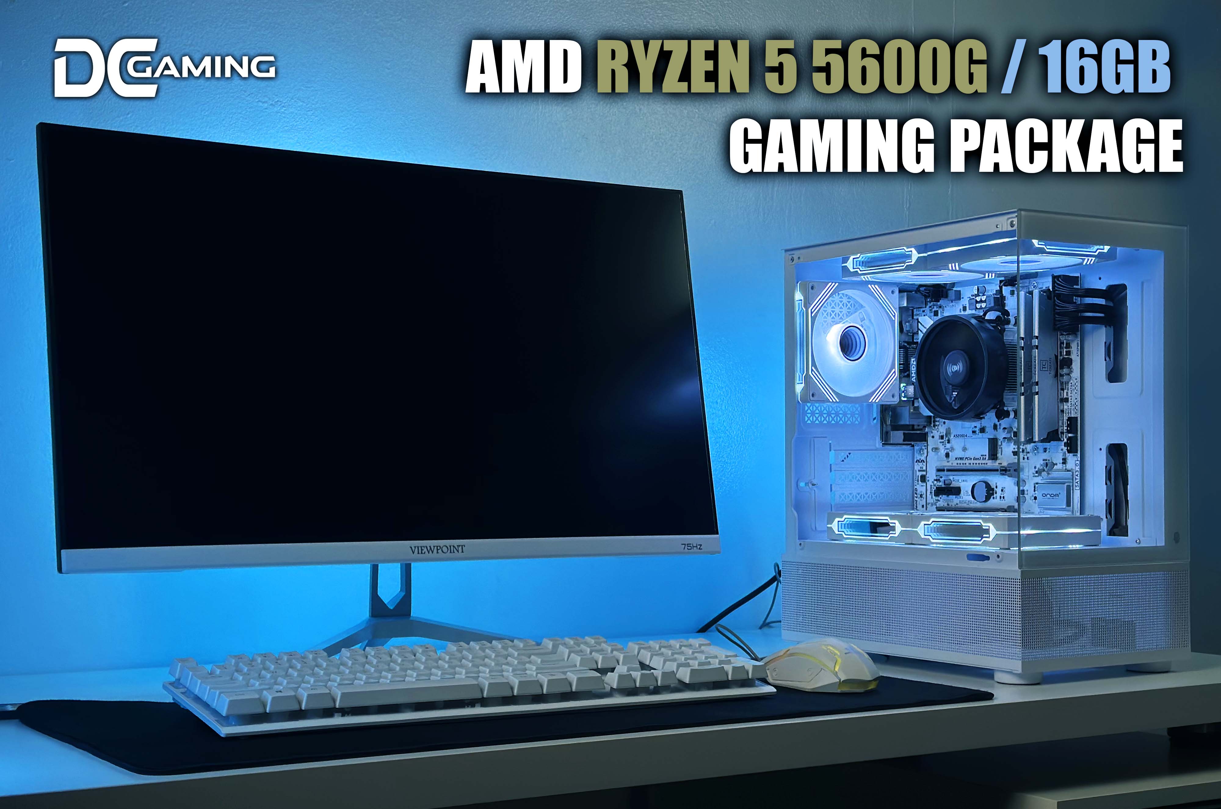 AMD RYZEN 5 5600G / 16GB - White Reyna - GAMING PC